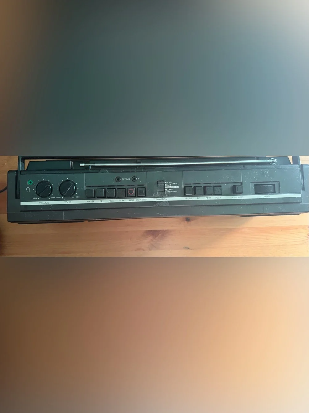 Vintage- Sony CFS-W30S Dual Cassette Boombox Player Recorder Stereo Radio AS-IS